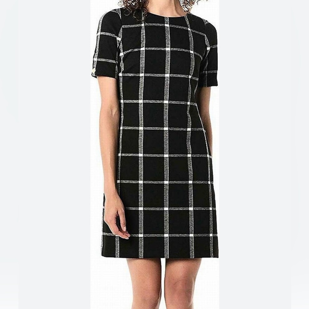 Tommy Hilfiger Dress | black/gray/cream pattern | Size: 10